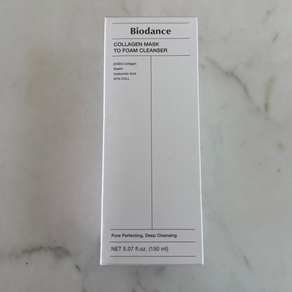 Biodance Collagen to Foam Cleanser Full Size in White Pink